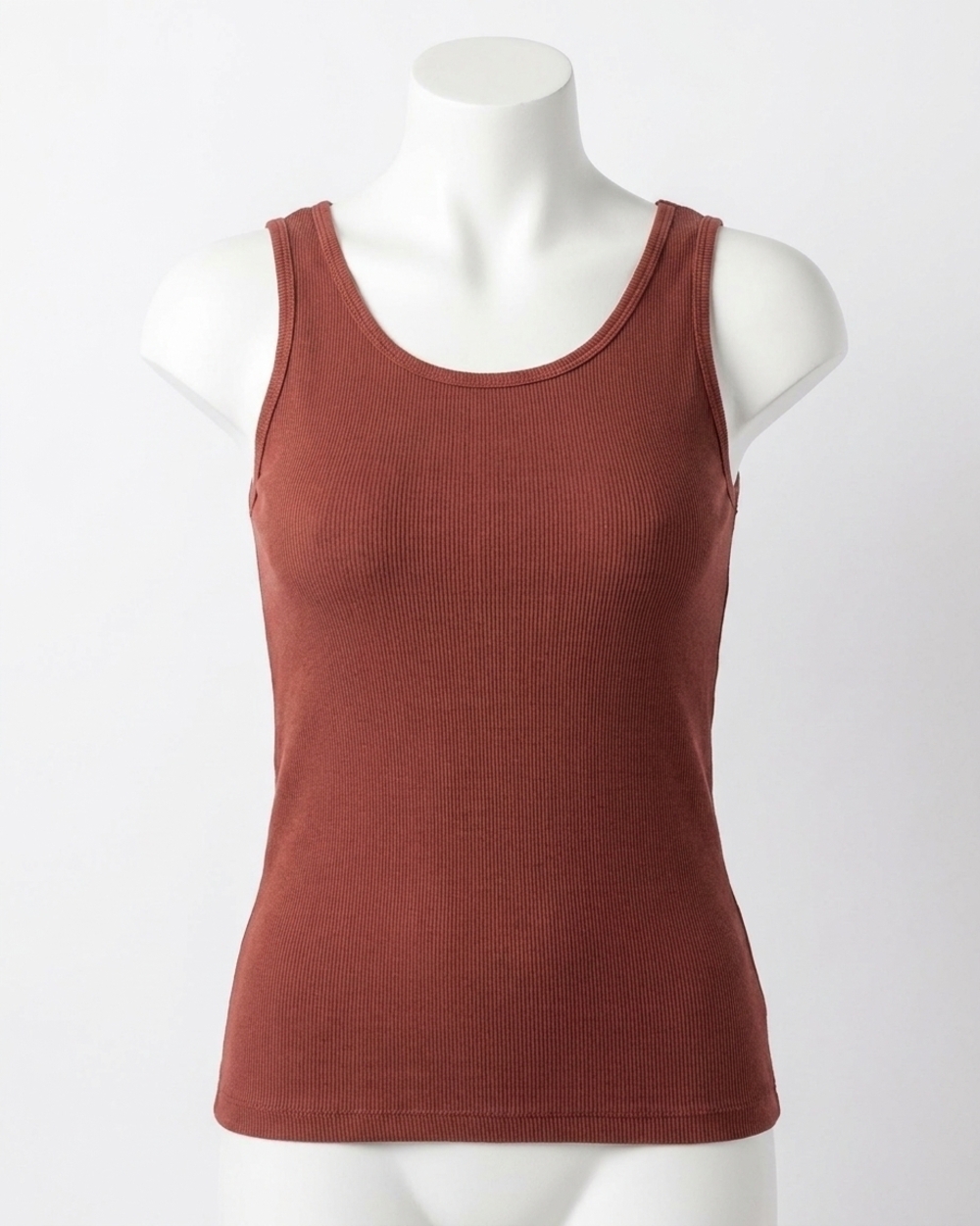 NEW GRACE AND LACE essential ribbed tank top in rust